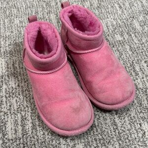 Ugg Pink Cozy Shearling-Lined Slip-On Boots